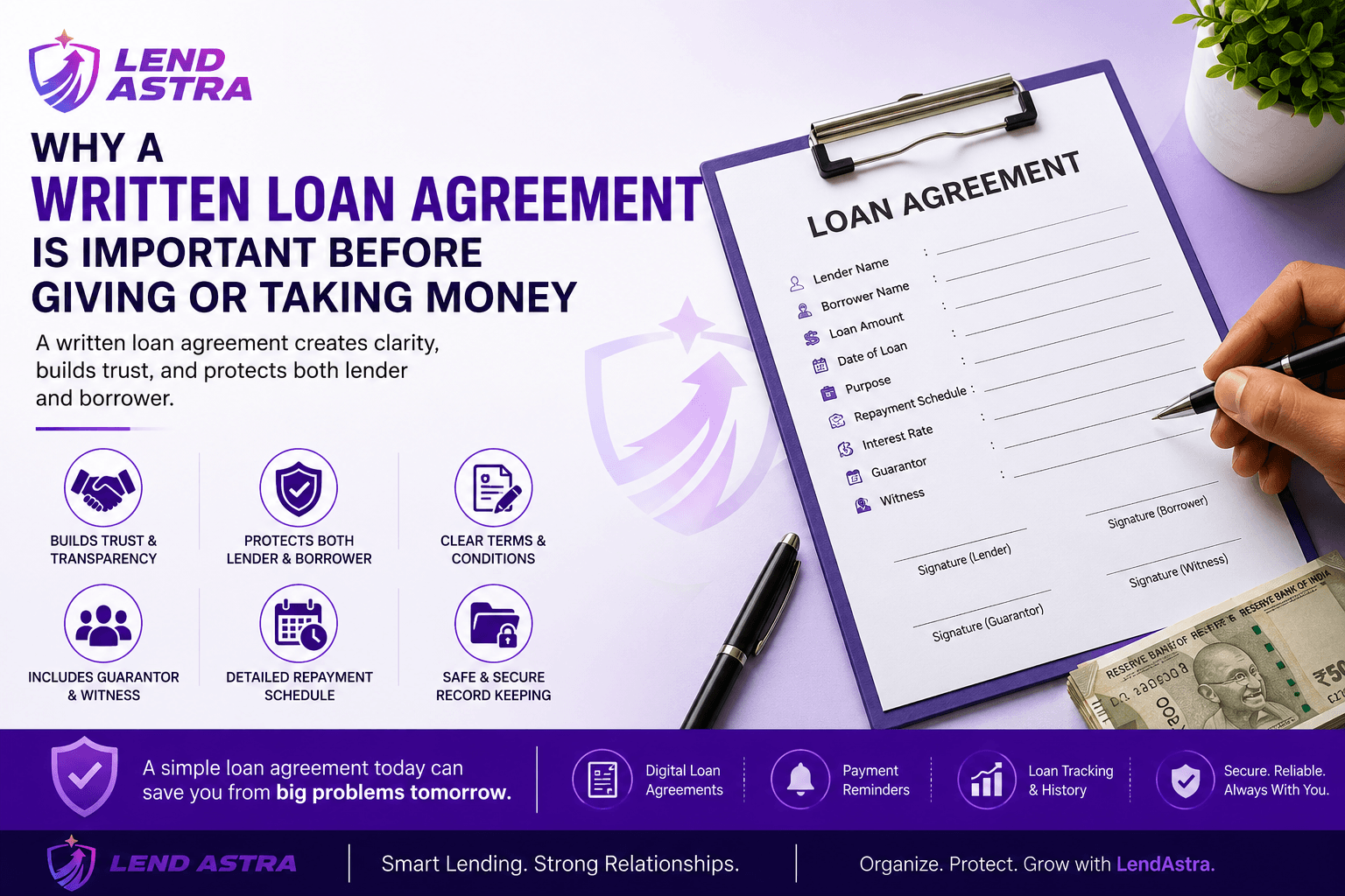 Why a Written Loan Agreement Is Important Before Giving or Taking Money