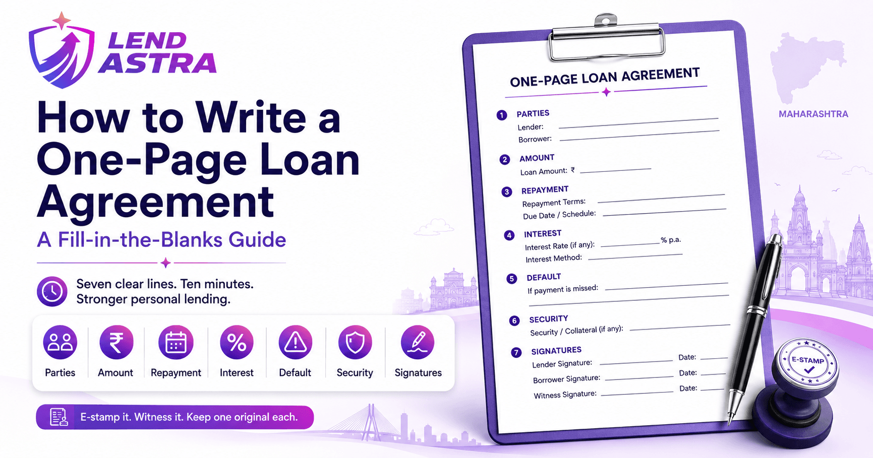 How to Write a One-Page Loan Agreement: A Fill-in-the-Blanks Guide